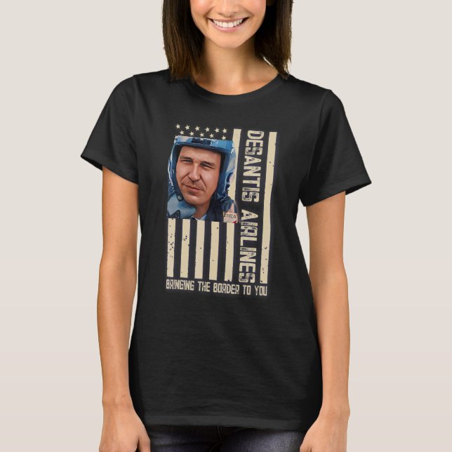Desantis Airline som för Gräns till dig Martha T Shirt (Framsida)