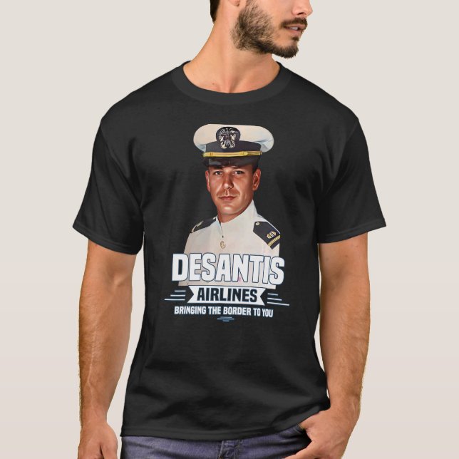 Desantis Airline som för Gräns till dig Martha T Shirt (Framsida)