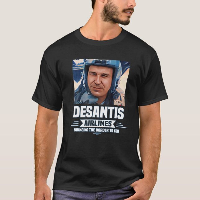 Desantis Airline som för Gräns till dig Martha T Shirt (Framsida)