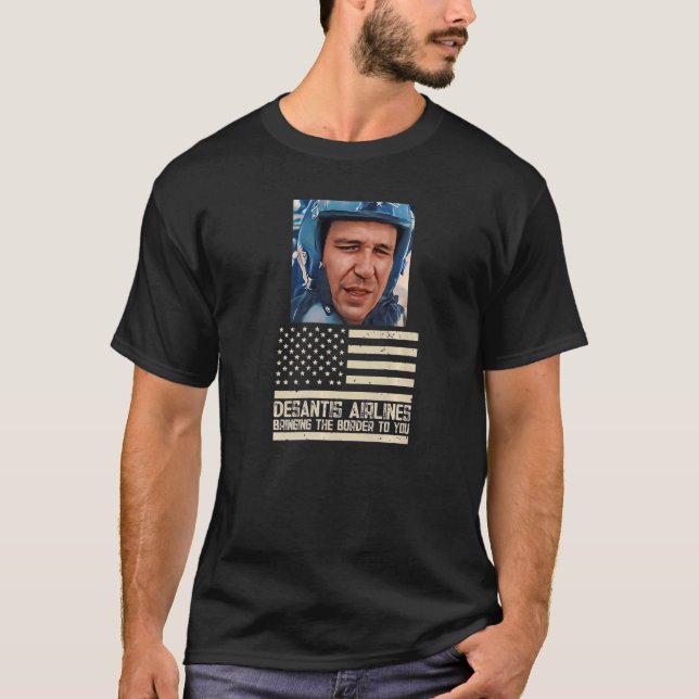 Desantis Airline som för Gräns till dig Martha T Shirt (Framsida)