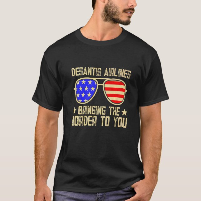 DeSantis Airlines Blå T Shirt (Framsida)