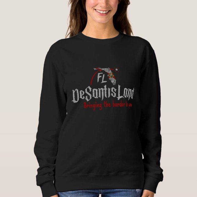 DeSantis Airlines Bringing The Border To You  Poli T Shirt (Framsida)