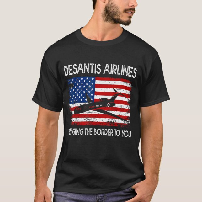 DeSantis Airlines ger dig Ameri Gräns T Shirt (Framsida)
