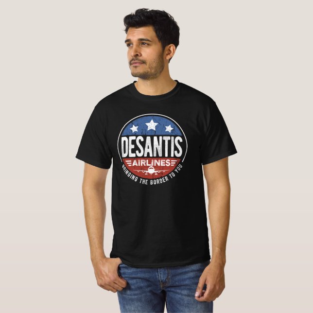 Desantis Airlines ger dig Gräns. T Shirt (Hel framsida)