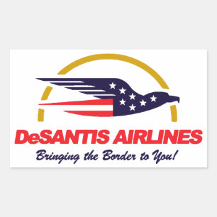 DeSantis Airlines ger dig tillgång till Gräns Rektangulärt Klistermärke