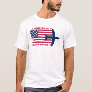 Desantis Airlines Lusnye politisk ledamot Ron Desa T Shirt