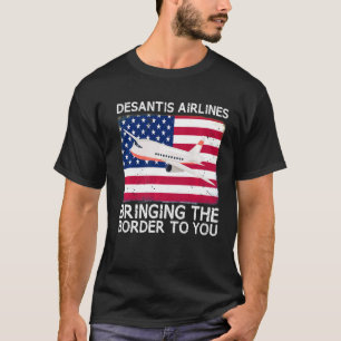 DeSantis Airlines Marthas Vineyard Meme 2022 Polit T Shirt