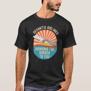 DeSantis Airlines Marthas Vineyard Politik Meme T Shirt