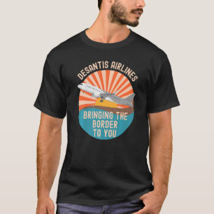 DeSantis Airlines Marthas Vineyard Politik Meme T Shirt