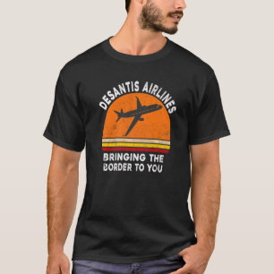 DeSantis Airlines Vintage för den finanspolitiska T Shirt