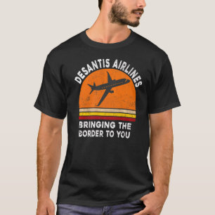 DeSantis Airlines Vintage för den finanspolitiska T Shirt
