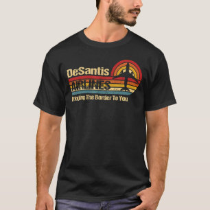 DeSantis Airlines Vintage Retro Policy Meme Roligt T Shirt