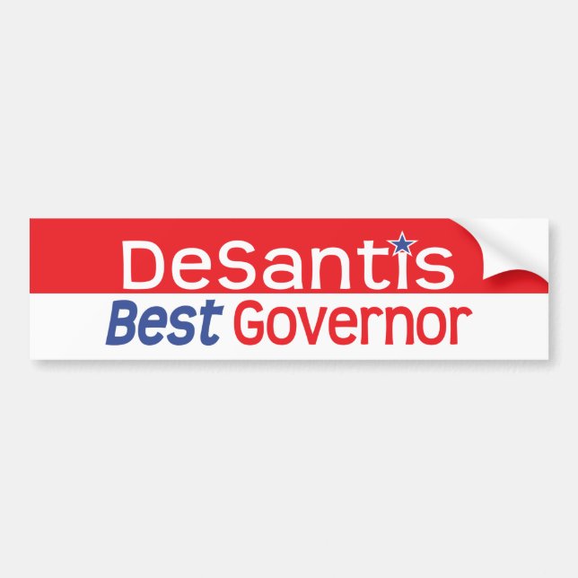 DeSantis Best Guvernör Bumper Sticker Bildekal (Framsidan)