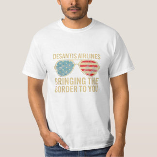 Desantis flygbolag som tar med sig t shirt