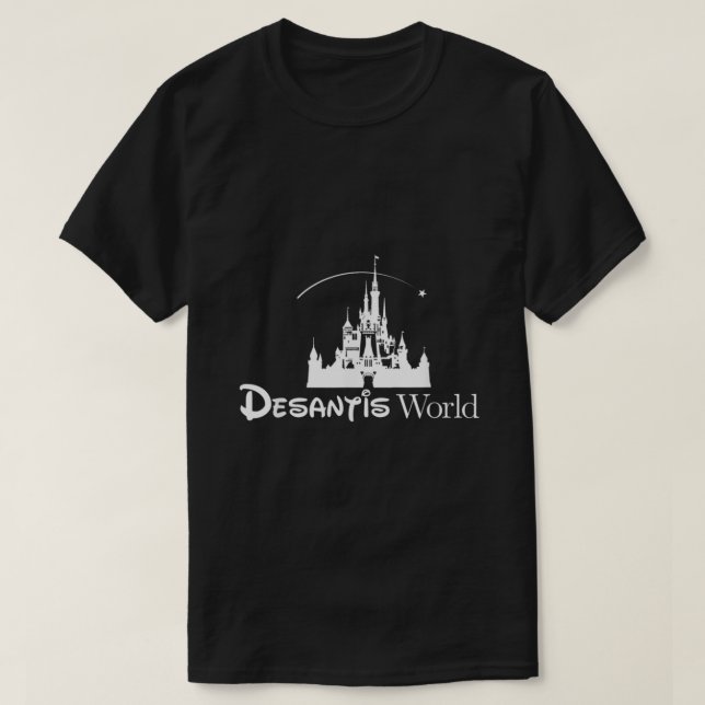 Desantis World AntiWoke Corporation Policy T Shirt (Design framsida)