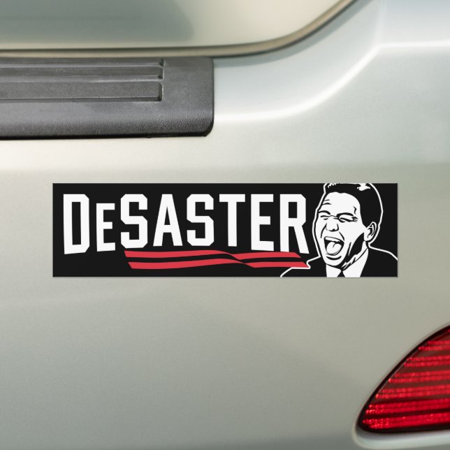 DeSaster Ron DeSantis Laugh Disaster Anti-DeSantis Bildekal (På Bil)
