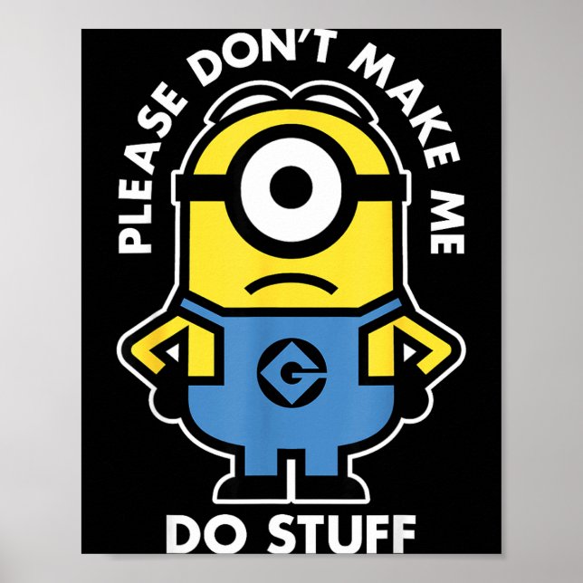 Descable Me Don't Make Me Do Stuff Rtrait  Poster (Framsidan)