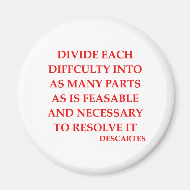 DESCART-citat Magnet (Framsidan)