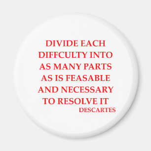 DESCARTES citationstecken Magnet