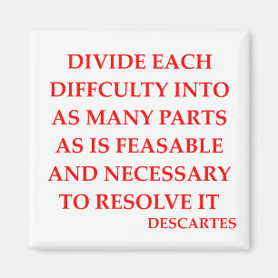 DESCARTES citationstecken Magnet