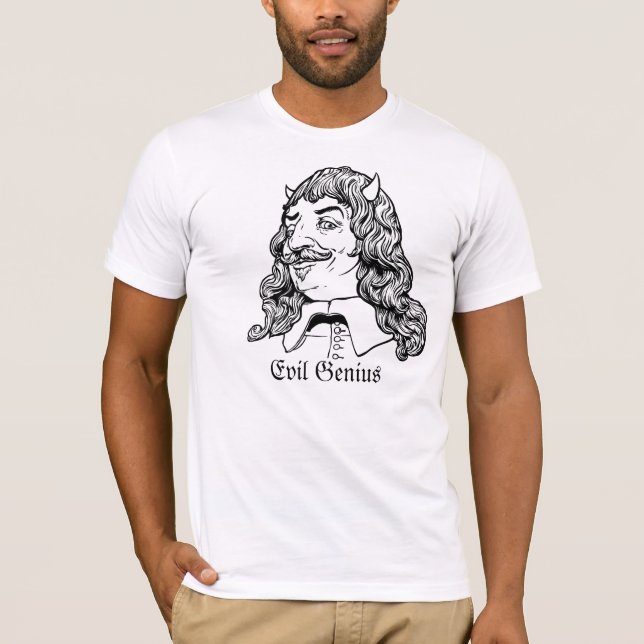 Descartes ond snilleskjorta tee (Framsida)