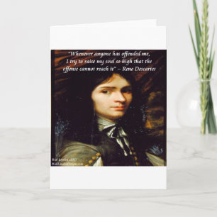 Descartes "Raise My Soul", Berömd offert Kort