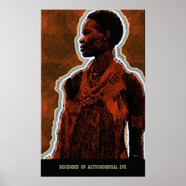 Descended of Mitochondrial Kväll Poster (Framsidan)
