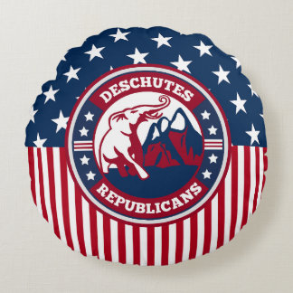 Deschutes Republicans Round Dekorativ kudde