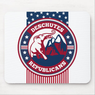 Deschutes republikans New Logotyp Mouse Pad Patrio Musmatta