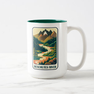 Deschutes River Oregon Färg Två-Tonad Mugg