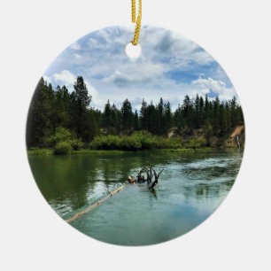 Deschutes River, Oregon Julgransprydnad Keramik