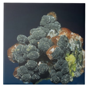 Descloizite på Calcite Kakelplatta