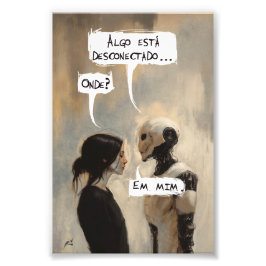 Desconectado (com frase) fototryck