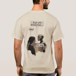Desconectado (com frase) Verso T Shirt