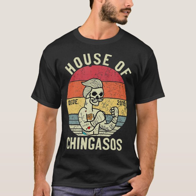 Desde Chingasos 2019 Funny Boxing Tattoo T Shirt (Framsida)