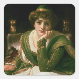 Desdemona Fyrkantigt Klistermärke