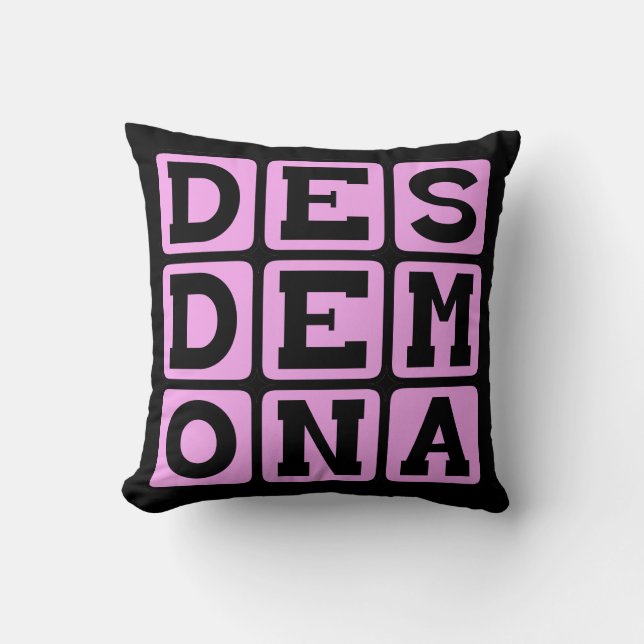 Desdemona, Othello Character Kudde (Framsida)