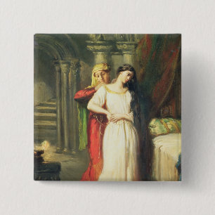 Desdemona som avgår till henne sängen, 1849 knapp