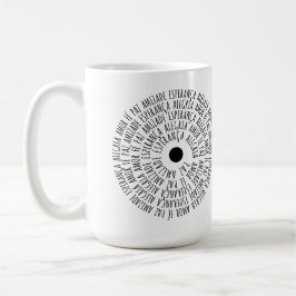 Desejos de Natal - Kärlek Fé Esperança Kaffemugg