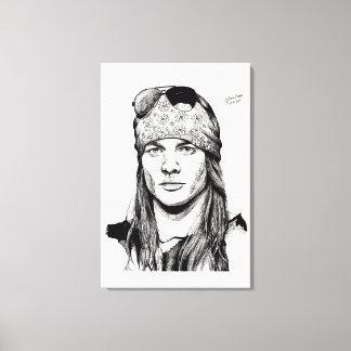 Desenho do Axl Rose Canvastryck