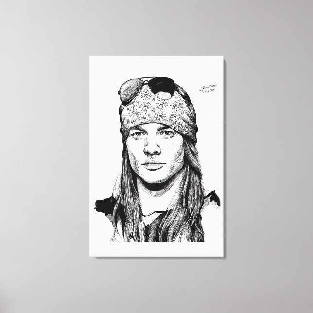 Desenho do Axl Rose Canvastryck (Framsida)