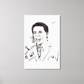 Desenho do Silvio Santos Canvastryck