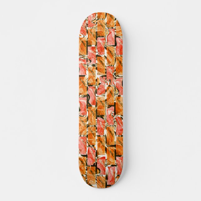 Desenho no estilo tijolos com Tom de brilho Mini Skateboard Bräda 18,5 Cm (Framsida)