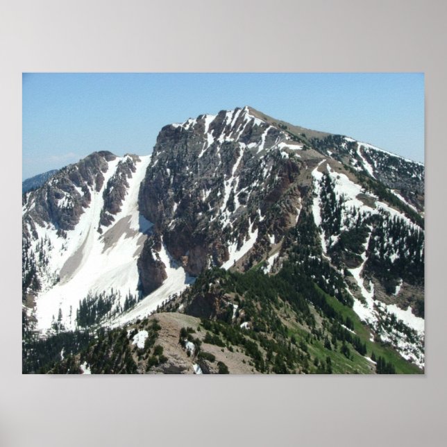 Deseret-topp - 11 031 fot; Stansbury Mountains Poster (Framsidan)