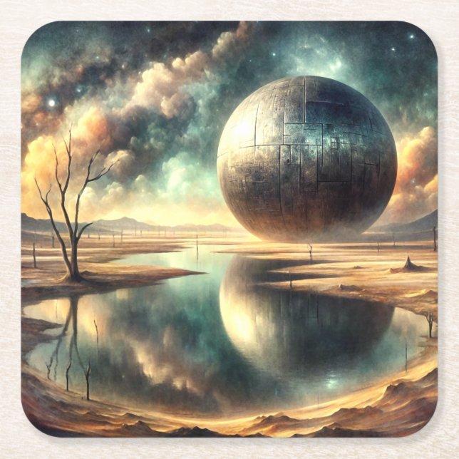 Desert Anomoly Underlägg Papper Kvadrat (Framsidan)