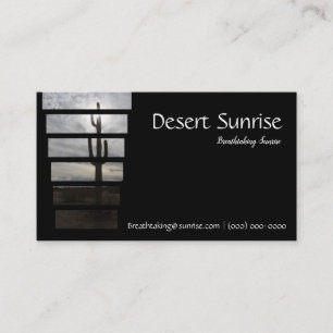 Desert Arizona Sunrise Visitkort