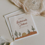 Desert Bachelorette Party Cocktail napkins Pappersservett<br><div class="desc">Det här är en ökenbachelorette napkin-mall som innehåller sydvästra inslag och en rodeo-temed font paring. ALLA typsnitt och färg är redigerbara // För matchande artiklar, gå till "BETTY"-samlingen i Sincerely By Nicole Zazzle-butiken. * Om du tycker om den här designen men inte ser den tillgänglig för något du är tittar...</div>