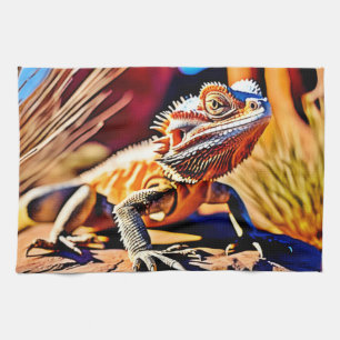 Desert Bearded Dragon Kökshandduk