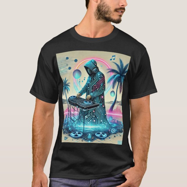 Desert Beats: Nomadic DJ T Shirt (Framsida)