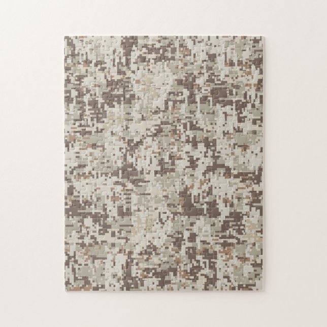 Desert Beige Stil Digital Camouflage Pussel (Vertikal)